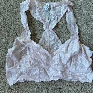 Free people Lace Bralette in Light Pink